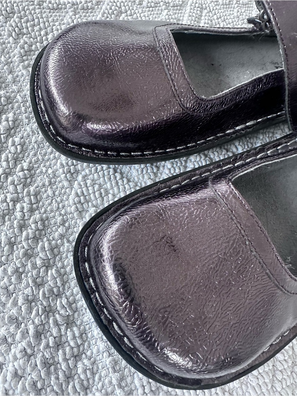 Alegria Metallic Bronze Taupe Mary Jane Shoes - Picture 4 of 10